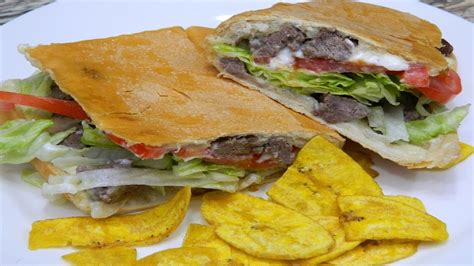How to make Puerto Rican Style Steak Sandwich or Sandwich ...