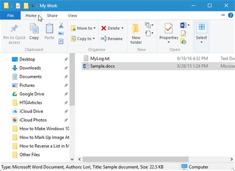 How to Make Windows 10’s File Explorer Look Like Windows 7 ...