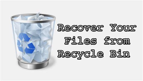 How To Recover Deleted Files From Recycle Bin | Autos Post