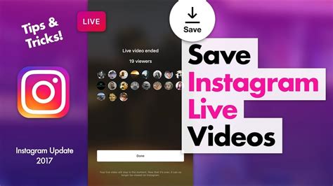 How to Save Instagram Live Videos   YouTube