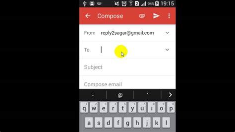 How to send new mail in Gmail Android App   YouTube