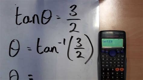 How to use a calculators inverse tan function   YouTube