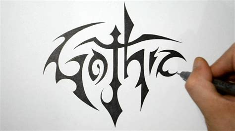 How to Write Gothic in a Cool Tribal Style   YouTube