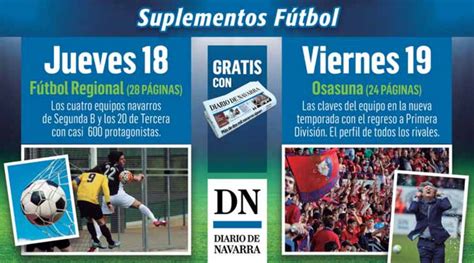 Hoy, con Diario de Navarra, suplemento con todo el Fútbol ...