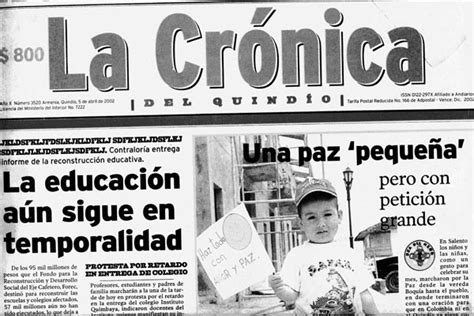 Hoy hace 10 años en La Crónica del Quindío La Crónica del ...