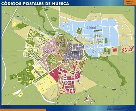 Huesca Códigos Postales Mapas Carreteras| MapasCarreteras.com
