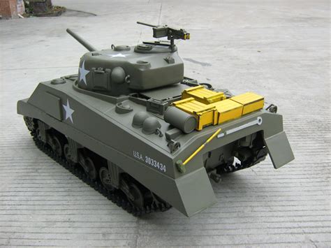 HUGE RC TANK ELECTRIC POWERED 1:6 SCALE – M4A3 SHERMAN ...