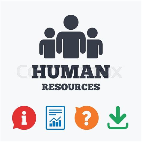 Human resources sign icon. HR symbol. Workforce of ...
