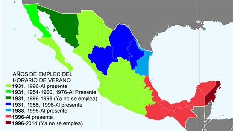Husos horarios de México   Wikiwand