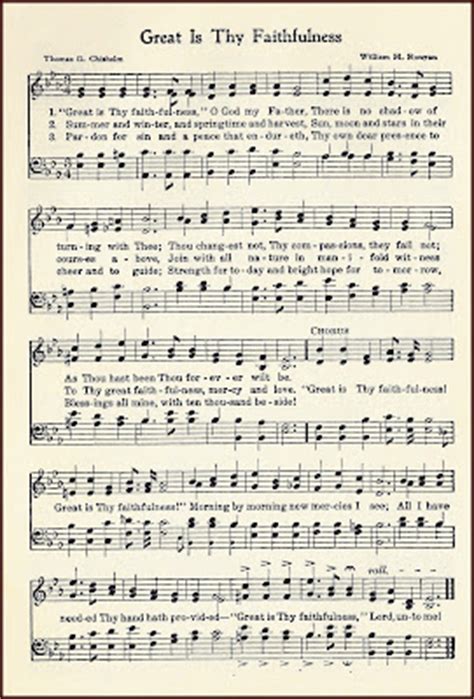 Hymn Great is Thy Faithfulness ~ free printable. | Hymns ...