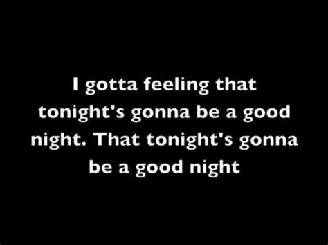 I Gotta Feeling The Black Eyed Peas with lyrics YouTube