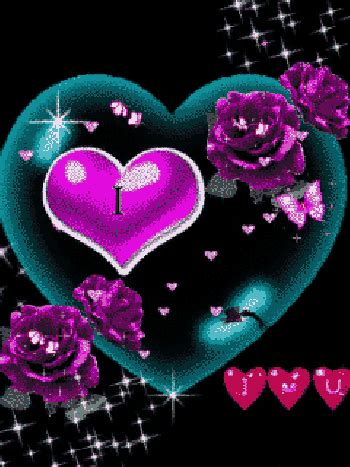 I Love You Con Rosas Y corazones para whatsapp Con Movimiento