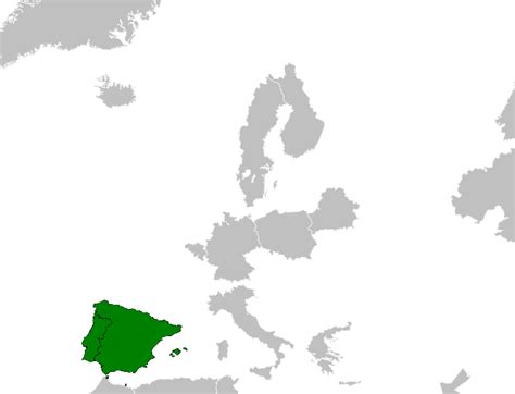 Iberian Peninsula Blank Map