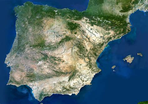 Iberian Peninsula, Satellite Image Photograph by ...