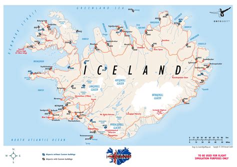 Iceland Map Hd