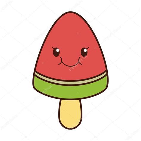 icono de kawaii de helado de dibujos animados. Gráfico ...