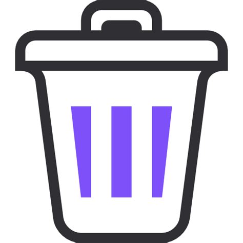 Icono Papelera de reciclaje, reciclar, borrar, eliminar ...