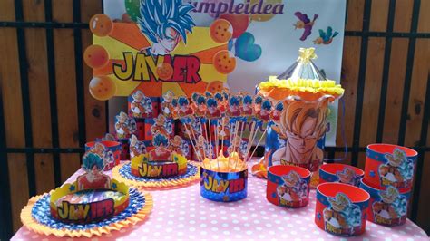 Idea Decoración de cumpleaños infantiles | Dragon Ball Z ...