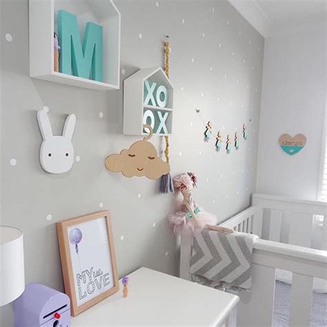 ideas decoración habitación bebé en gris, mint y turquesa ...