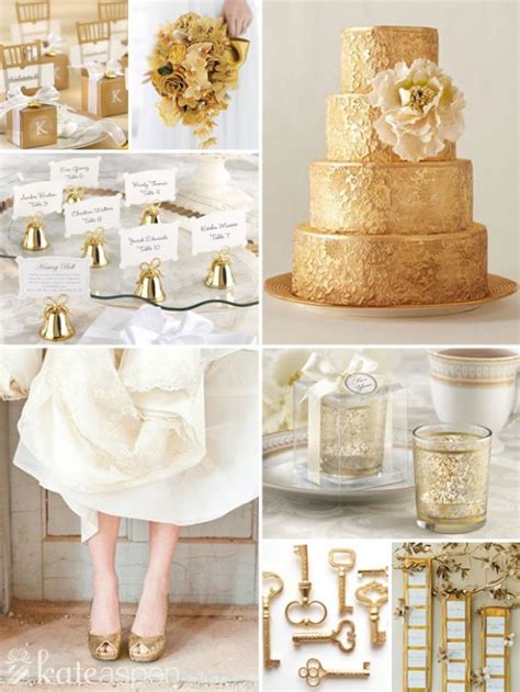 Ideas en color dorado para tu casamiento