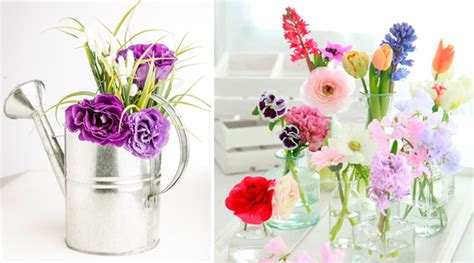 Ideas para decorar centros de mesa con flores