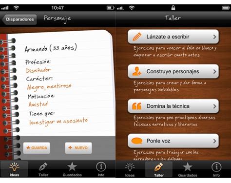 iDeas para Escribir, una app de iPhone para escritores ...