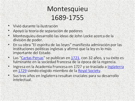 Ideas Y Pensamientos De Montesquieu