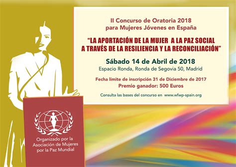 II Concurso de Oratoria 2018 “La aportación de la mujer a ...