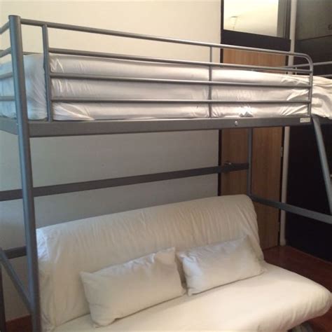 IKEA Loft Bed Frame   Svarta, Furniture & Home on Carousell