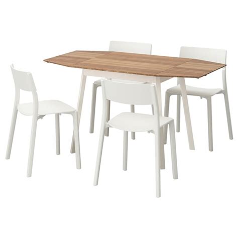 IKEA PS 2012 yemek masası ve sandalye seti bambu beyaz 138 ...