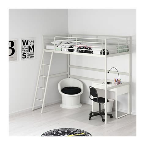 [IKEA] SVARTA Loft bed frame, WHITE  900*2000  /침대/프레임/이케아 ...