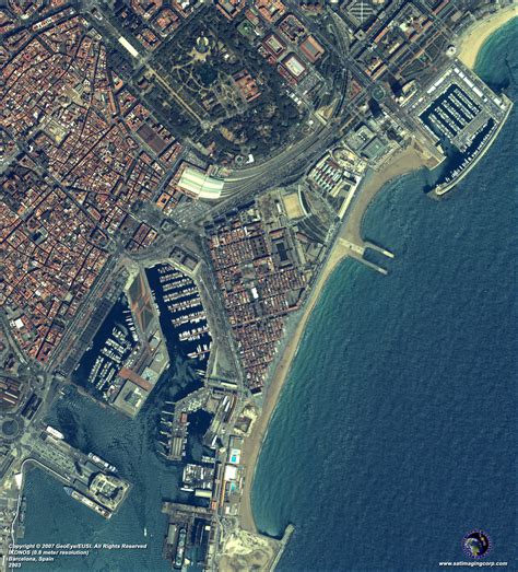 IKONOS Satellite Image of Barcelona, Spain | Satellite ...