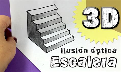 ILUSIONES ÓPTICAS * Escalera en tres dimensiones 3D   YouTube