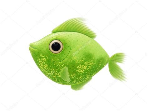 ilustração de peixe verde — Fotografias de Stock © magann ...