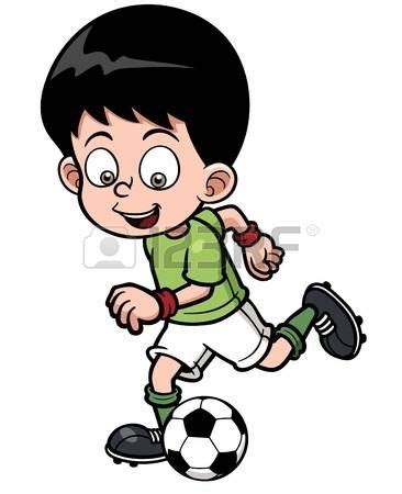 Ilustración de jugador del Fútbol. Personaje de dibujos ...