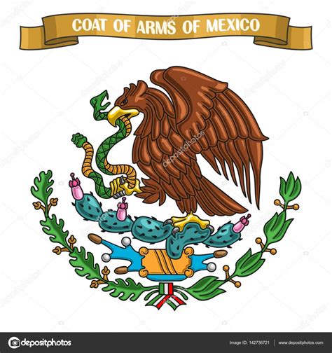 Ilustración de vector de tema escudo mexicano — Vector de ...