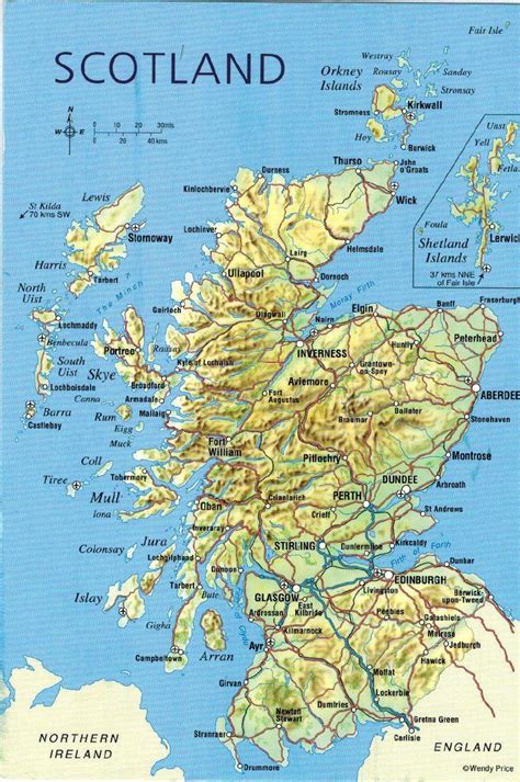Image Gallery escocia mapa