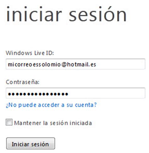 Image Gallery hotmail iniciar sesion