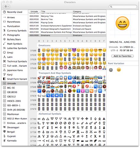 Image Gallery iphone text emoticons list