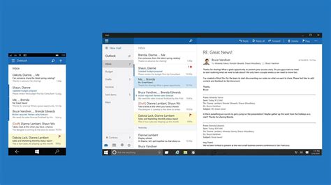 Image Gallery outlook app for windows 10