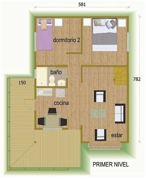 Image Of Planos De Casas De 2 Pisos Y 4 Dormitorios 3d ...