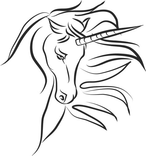 Imagen de Dibujo de unicornio para colorear   Foto Gratis ...
