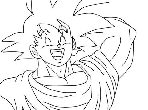 Imagen de Goku para colorear   Dibujos De