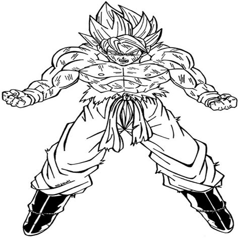 Imagen De Goku Para Colorear Dibujos De – Dibujosparacolorear