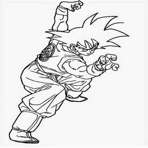 Imagen De Goku Para Colorear Dibujos De – Dibujosparacolorear