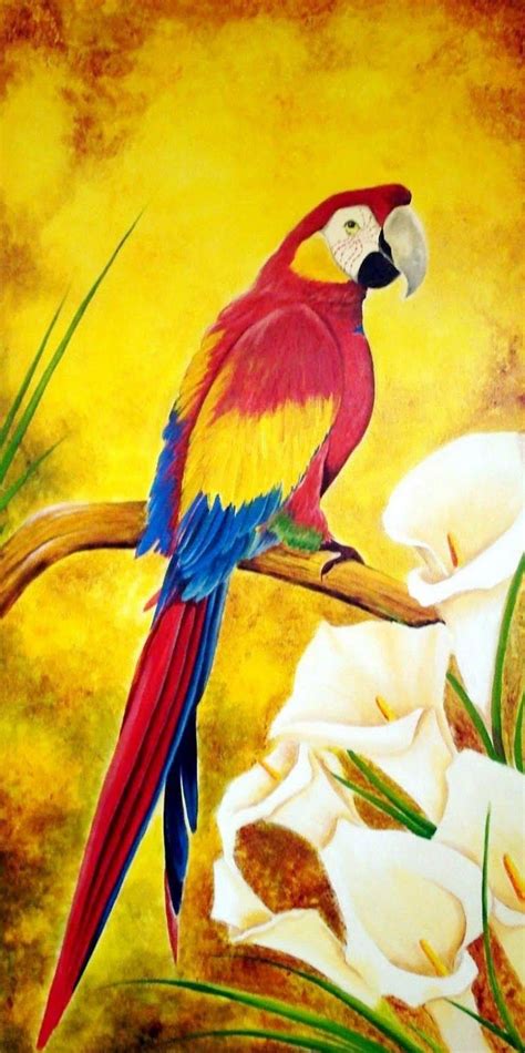 Imágenes Arte Decorativo: Cuadros de aves exóticas al oleo ...