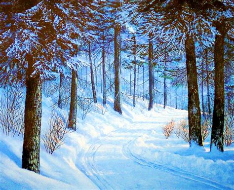 Imágenes Arte Pinturas: La máxima expresión del invierno ...
