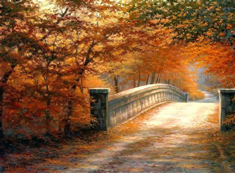 Imágenes Arte Pinturas: Paisajes decoraciones del otoño en ...