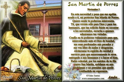 Imágenes de Cecill: Estampita y Oración a San Martín de Porres