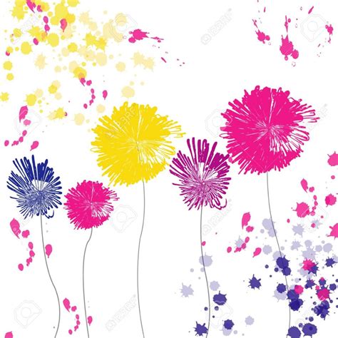 Imagenes De Dibujos De Flores A Color